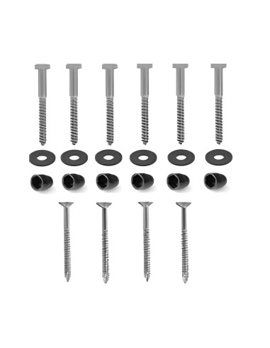 Equerre connexion poteau carré T 9-12cm Noir