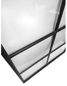 Zwart gegalvaniseerd stalen venster - 100x120 cm 2