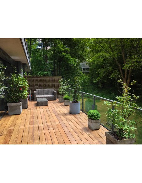 Terras in exotisch hout Ipe