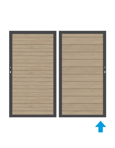 Houtcomposiet tuindeur