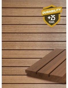 Bardage en Ayous Thermowood - Lignes