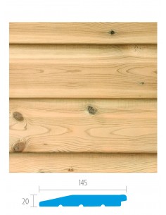 Bardage en sapin - profil suédois 2