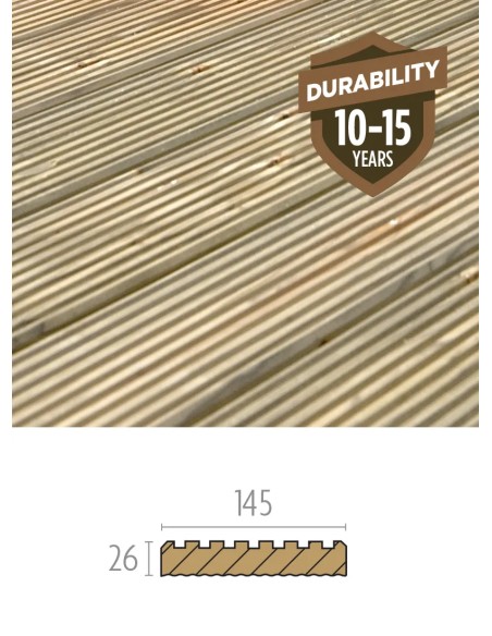 Terrasse en Mélèze