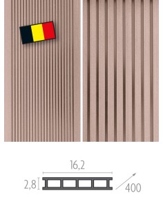 Planches de terrasse en bois composite Wezembeek - fixation invisible 2