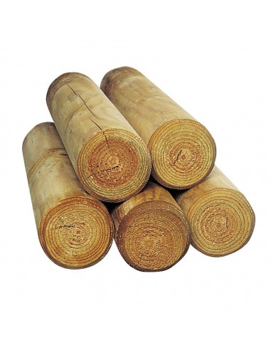 Rondins en bois fraisés