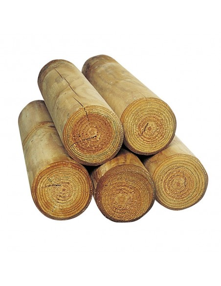 Rondins en bois fraisés