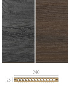 Planches de terrasse en bois composite Deck WPC - fixation invisible