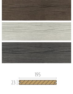 Planches de terrasse en bois composite Prestige - fixation invisible