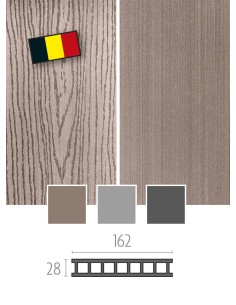 Composiet houten terrasplanken Brussel - onzichtbare bevestiging