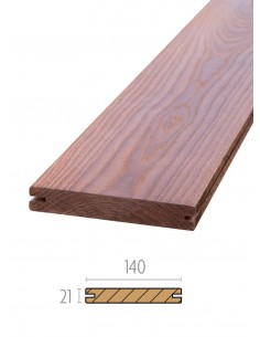 Planches de terrasse en bois Thermowood Frêne - fixation invisible Hardwood Clip
