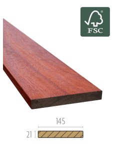 Planches de terrasse en Afrikulu - à visser - lisses 2