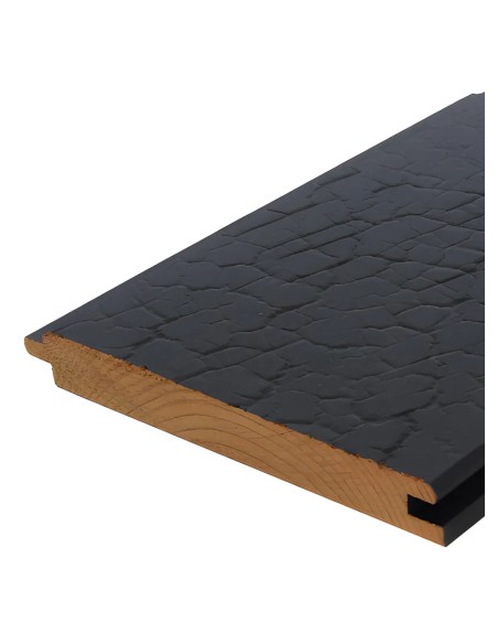 Gevelbekleding van verbrand-hout-type