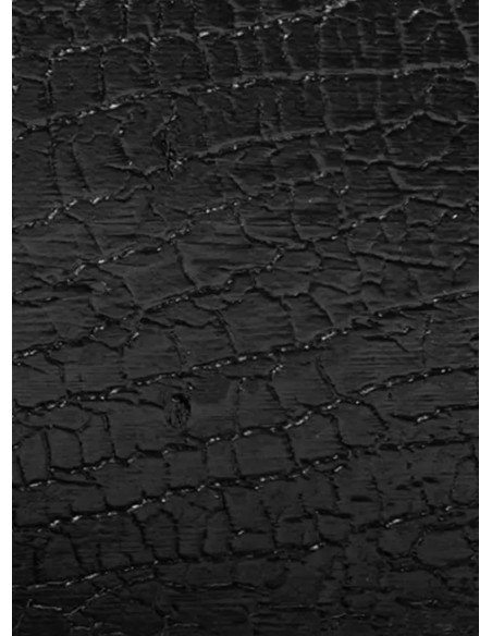 Planche de bardage type bois brûlé