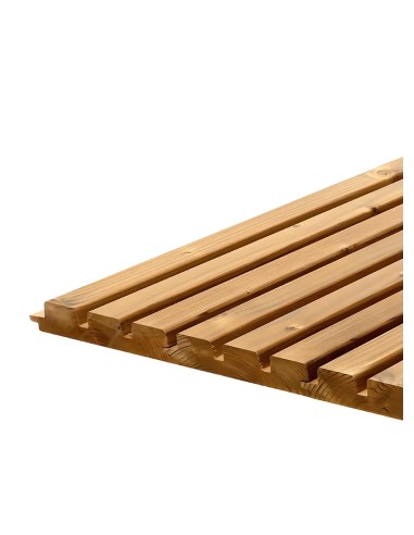 Bardage triple en pin thermo chauffé