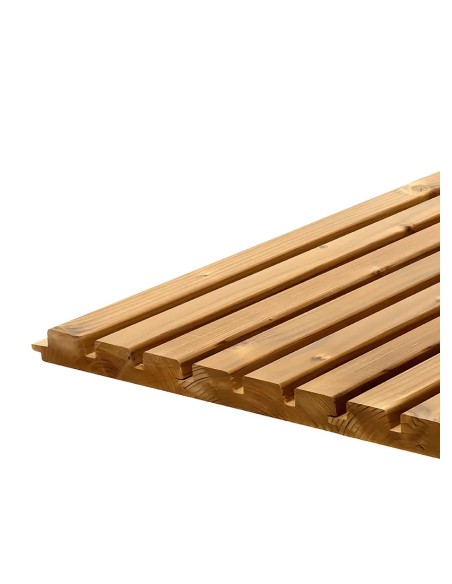 Bardage triple en pin thermo chauffé