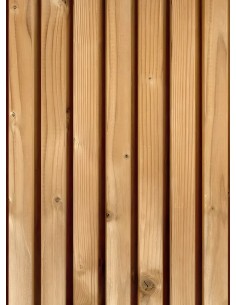 Planche de bardage triple en pin thermo chauffé 2