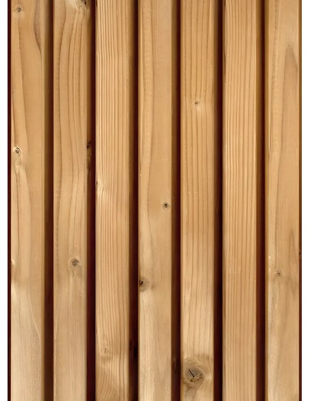 Planche de bardage triple en pin thermo chauffé