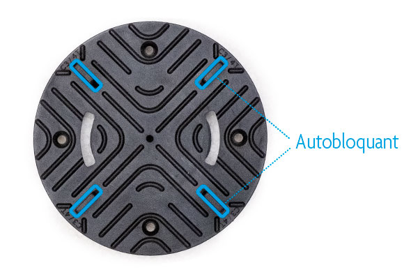 autobloquant dalle de terrasse + dessin