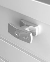 Poignée tournante avec serrure