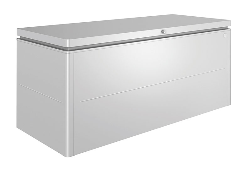 Coffre en aluminium de couleur argent