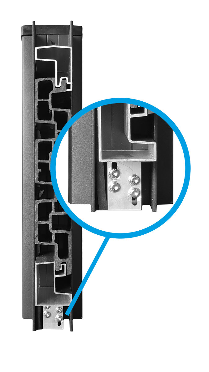 placement du support en aluminium Duofuse