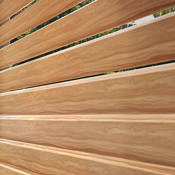 schuine blade aluminium lariks