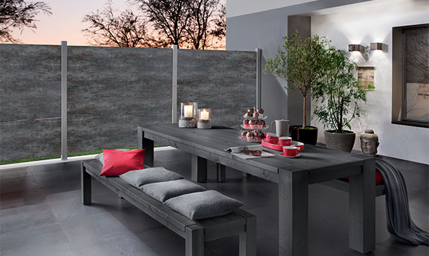 keramiek schutting xl darknight