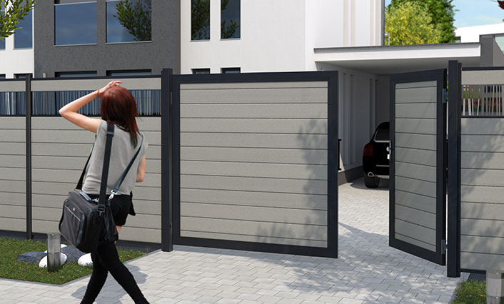 palissade en bois composite Watermael