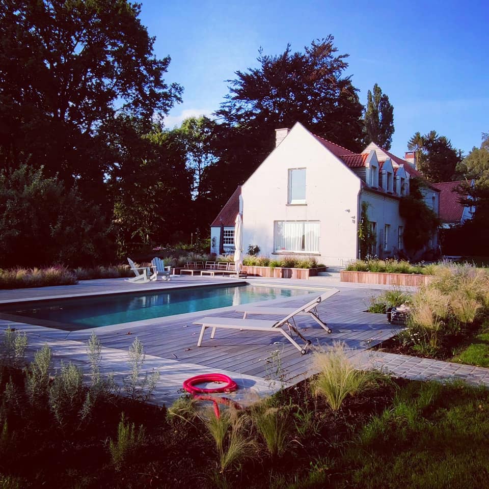 Terrasse en Thermowood Frêne